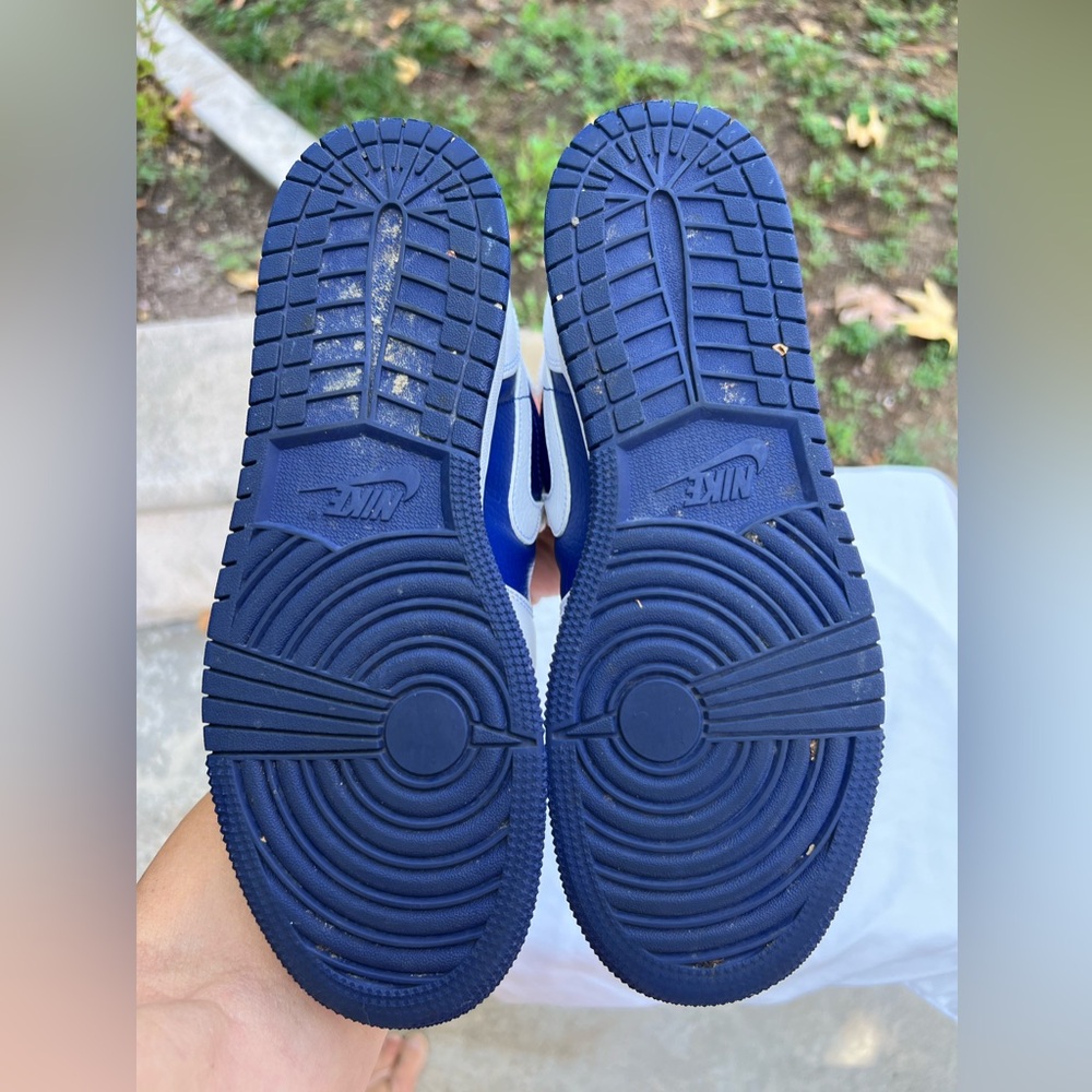 Air Jordan 1 Mid White/Blue/Orange/Red Kids Shoe Size 6Youth - Picture 14 of 14